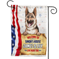 Personalized Gift For Family Welcome To Dog's House Flag 26452 thumb 1