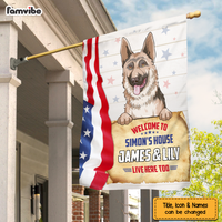 Personalized Gift For Family Welcome To Dog's House Flag 26452 thumb 1