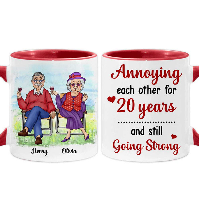 Personalized Gift for Old Couple Annoying Each Other Mug 26462 1