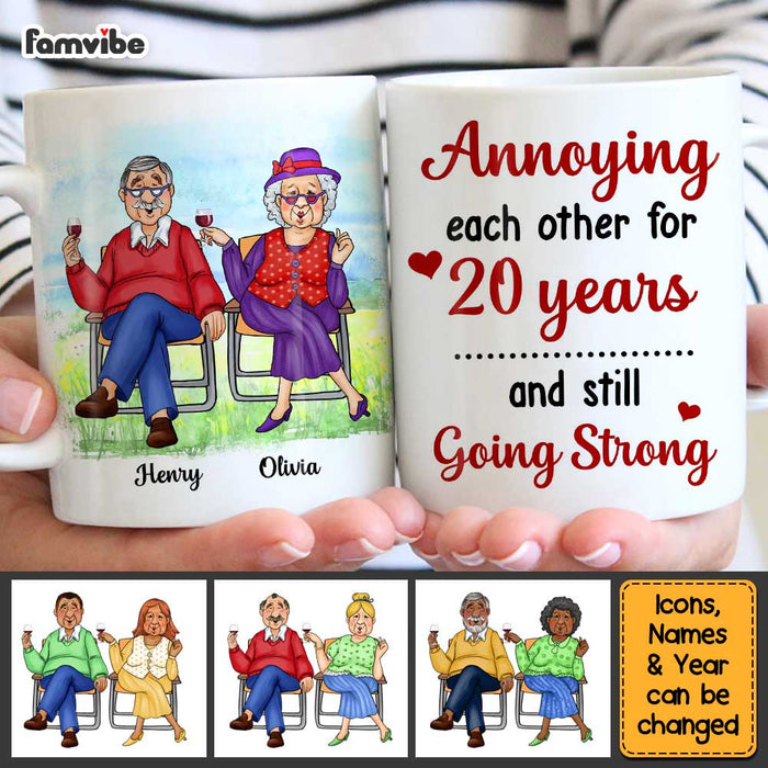 Personalized Gift for Old Couple Annoying Each Other Mug 26462 1