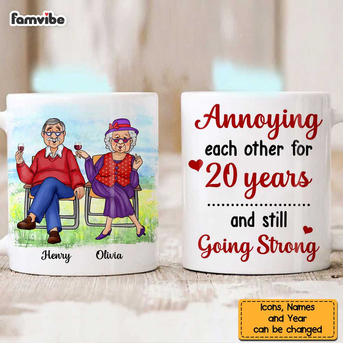 Personalized Gift for Old Couple Annoying Each Other Mug 26462 1