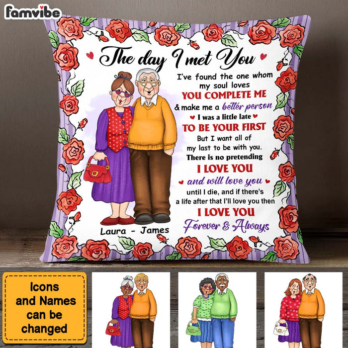 Personalized Gift For Old Couple I Love You Forever And Always Pillow 26465 1