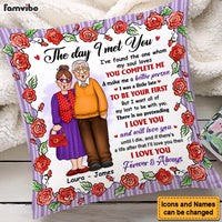 Personalized Gift For Old Couple I Love You Forever And Always Pillow 26465 thumb 1