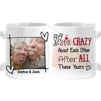 Personalized Gift For Couple Anniversary Grow Old With Me Upload Photo Mug 26469 thumb 1