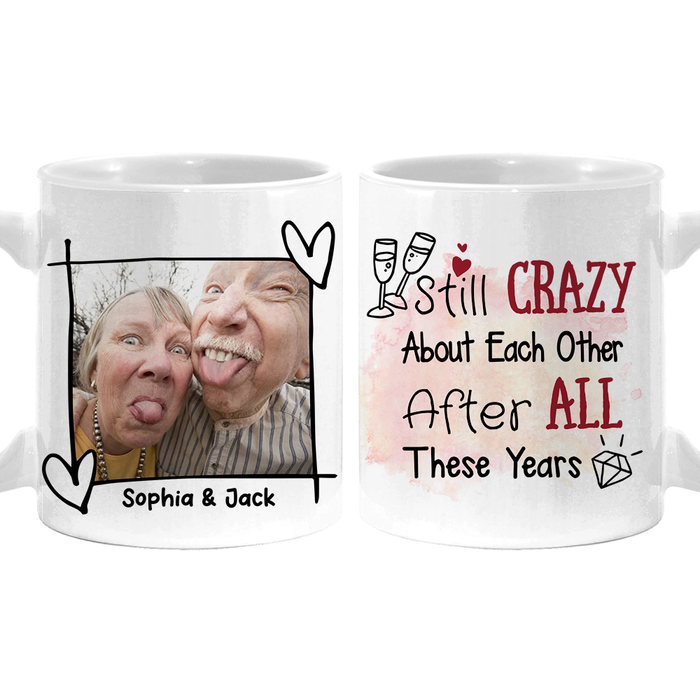 Personalized Gift For Couple Anniversary Grow Old With Me Upload Photo Mug 26469 1
