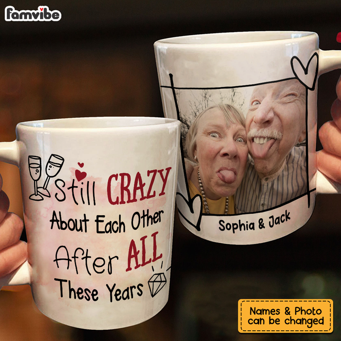 Personalized Gift For Couple Anniversary Grow Old With Me Upload Photo Mug 26469 1