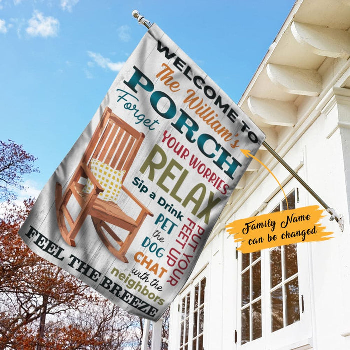 Personalized Porch Rules Gardening Garden Flag JN252 95O47 1