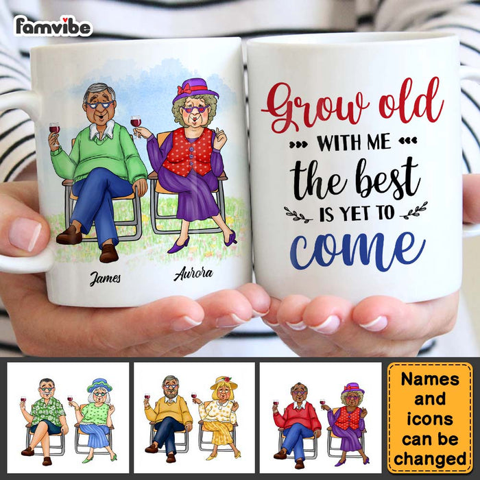 Personalized Gift For Old Couple For Wife For Husband Grow Old With Me Mug 26470 1