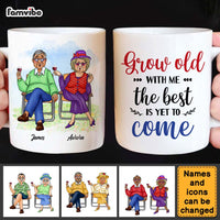 Personalized Gift For Old Couple For Wife For Husband Grow Old With Me Mug 26470 thumb 1