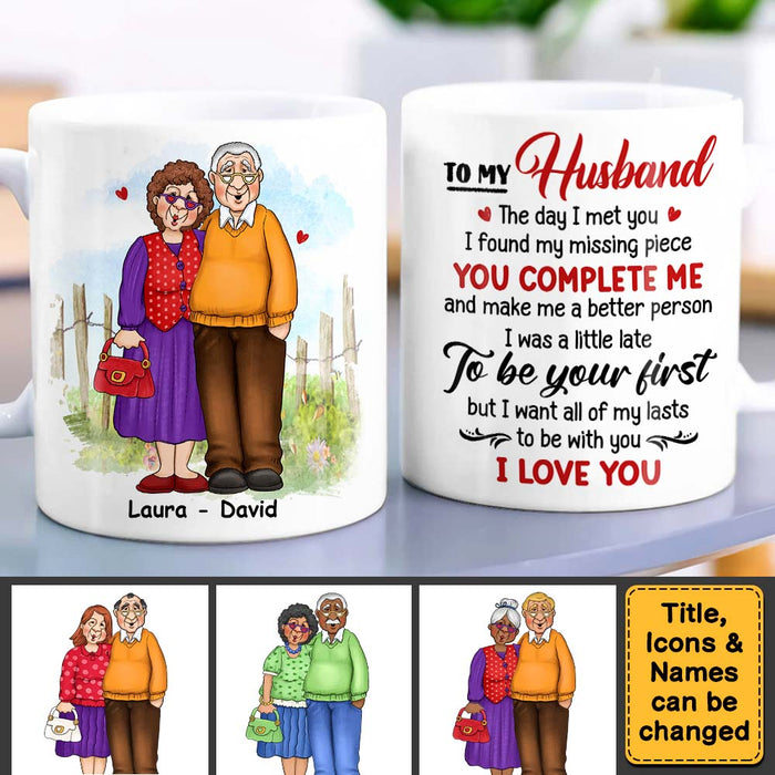 Personalized Gift For Old Couple My Missing Piece Mug 26471 1