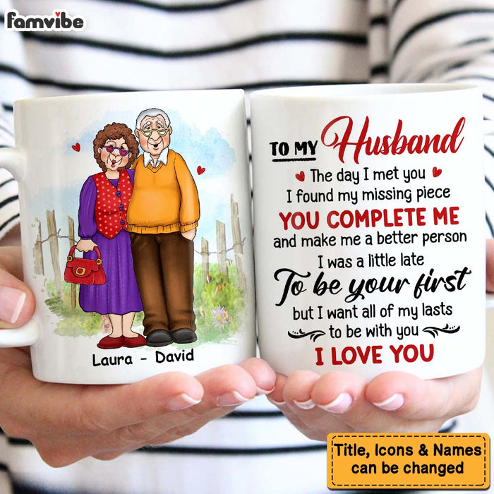Personalized Gift For Old Couple My Missing Piece Mug 26471 1