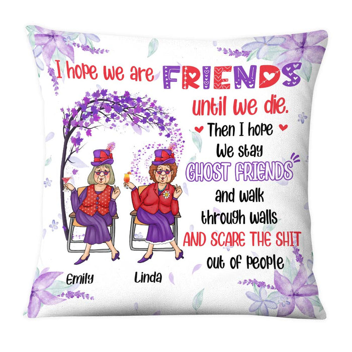 Personalized Gift For Friend Funny Ghost Pillow 26472 1