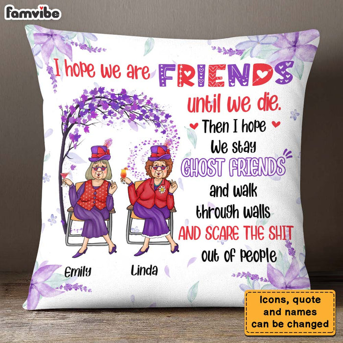 Personalized Gift For Friend Funny Ghost Pillow 26472 1