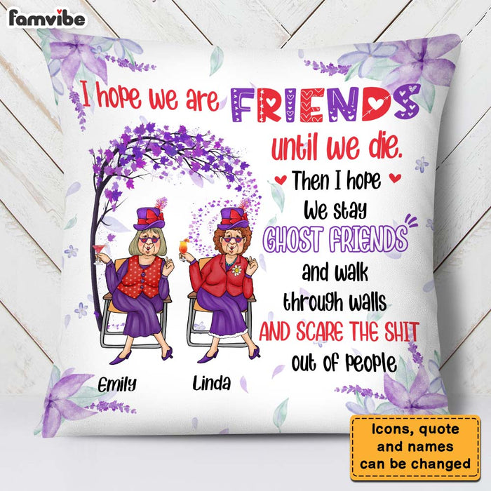 Personalized Gift For Friend Funny Ghost Pillow 26472 1