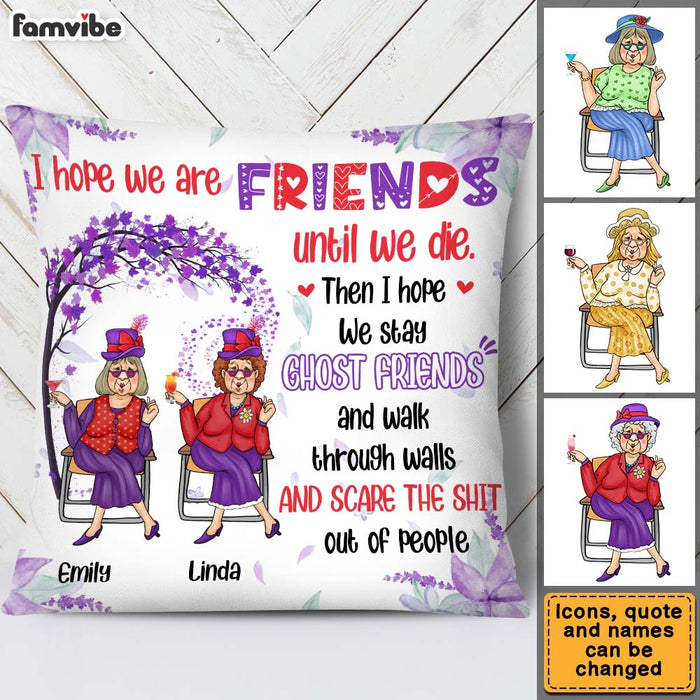 Personalized Gift For Friend Funny Ghost Pillow 26472 1