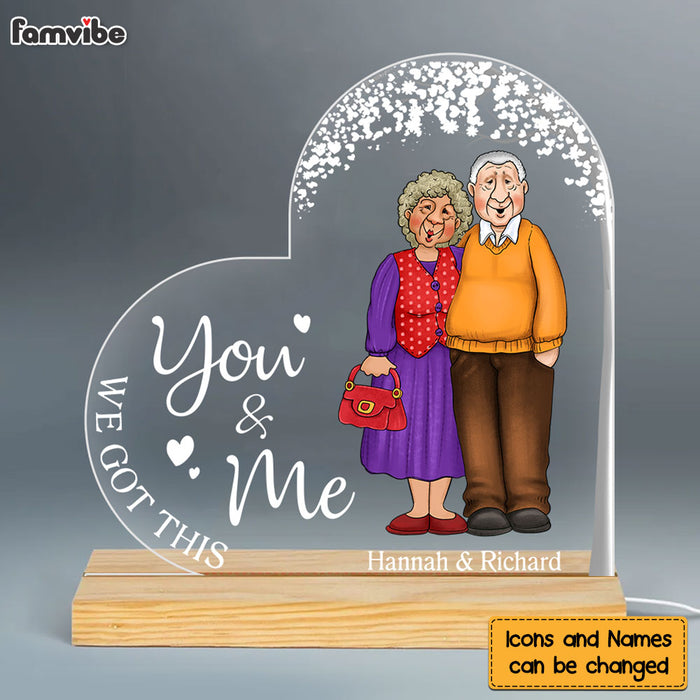 Personalized Gift For Old Couple You And Me We Got This Plaque LED Lamp Night Light 26473 1
