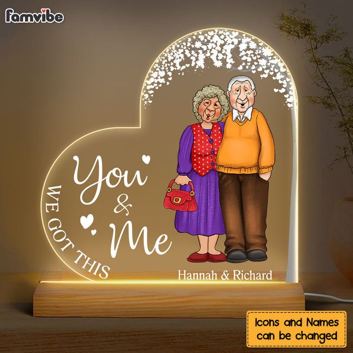 Personalized Gift For Old Couple You And Me We Got This Plaque LED Lamp Night Light 26473 1