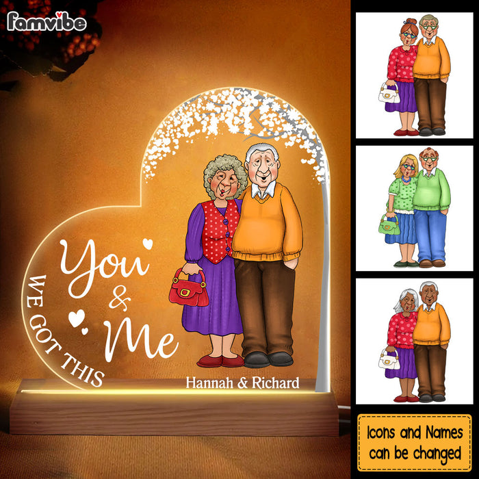Personalized Gift For Old Couple You And Me We Got This Plaque LED Lamp Night Light 26473 1