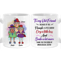 Personalized Gift for Friends Smile A Lot More Unbiological Sister Mug 26477 thumb 1