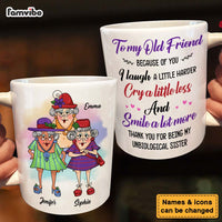 Personalized Gift for Friends Smile A Lot More Unbiological Sister Mug 26477 thumb 1