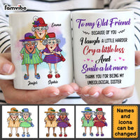 Personalized Gift for Friends Smile A Lot More Unbiological Sister Mug 26477 thumb 1