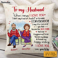 Personalized Gift For Senior Couple Always And Forever My Happy Ending Pillow 26489 thumb 1
