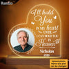 Personalized Memorial Gift I'll Hold You In My Heart Until I Hold You In Heaven Plaque LED Lamp Night Light 26493 1