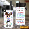 Personalized Affirmation Gift For Kid I Am Kind Kids Water Bottle With Straw Lid 26506 1