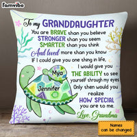 Personalized Gift for Granddaughter You Are Braver Than You Believe Pillow 26507 thumb 1