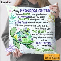Personalized Gift for Granddaughter You Are Braver Than You Believe Pillow 26507 thumb 1