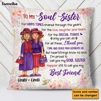 Personalized Gift For Old Friend I'm Proud To Call You My Soul Sister Pillow 26513 thumb 1