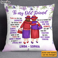 Personalized Gift For Old Friend Thanks For Being A Friend Pillow 26515 thumb 1