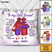 Personalized Gift For Old Friend Thanks For Being A Friend Pillow 26515 thumb 1
