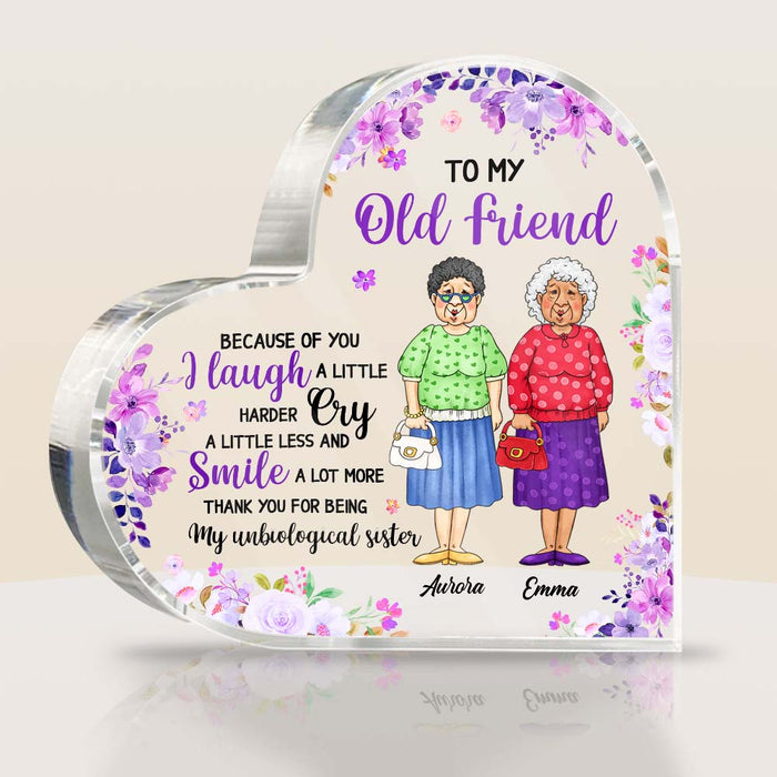 Personalized Gift For Old Friends Smile A Lot More Acrylic Plaque 26518 1