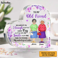 Personalized Gift For Old Friends Smile A Lot More Acrylic Plaque 26518 thumb 1