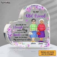 Personalized Gift For Old Friends Smile A Lot More Acrylic Plaque 26518 thumb 1