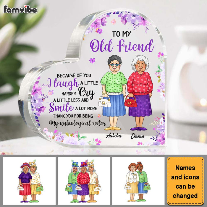Personalized Gift For Old Friends Smile A Lot More Acrylic Plaque 26518 1