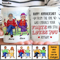 Personalized Gift For Husband Anniversary Endure The Smell Funny Mug 26521 thumb 1
