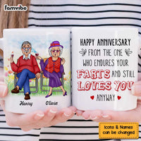 Personalized Gift For Husband Anniversary Endure The Smell Funny Mug 26521 thumb 1
