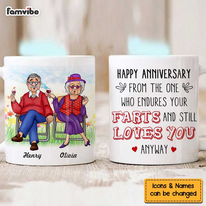 Personalized Gift For Husband Anniversary Endure The Smell Funny Mug 26521 1