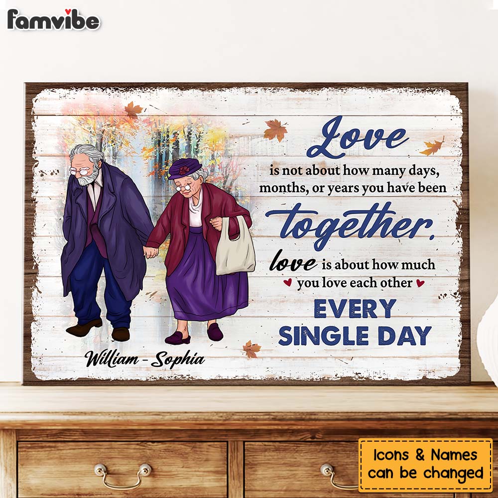 Personalized Gift For Couple Love Each Other Every Single Day Canvas 26522 Primary Mockup