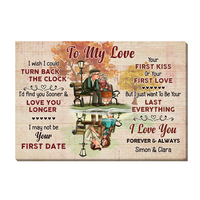Personalized Gift for Old Couple I Wish I Could Turn Back The Clock Canvas 26524 thumb 1