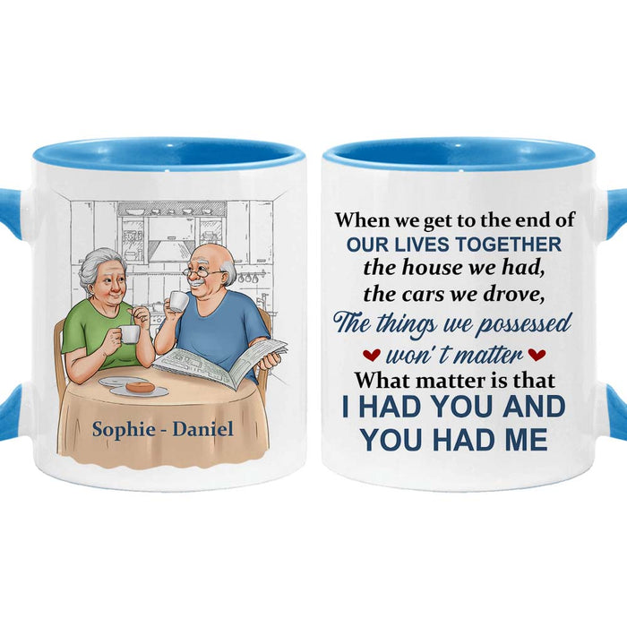 Personalized Gift For Couple We Get To The End Of Our Lives Together Mug 26525 1