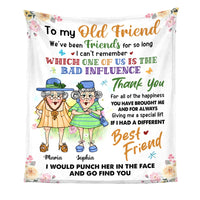 Personalized  Gift For Old Friend We've Been Friends  For So Long Blanket 26528 thumb 1
