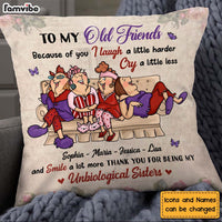 Personalized Gift For Friends Because Of You Pillow 26538 thumb 1