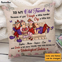 Personalized Gift For Friends Because Of You Pillow 26538 thumb 1