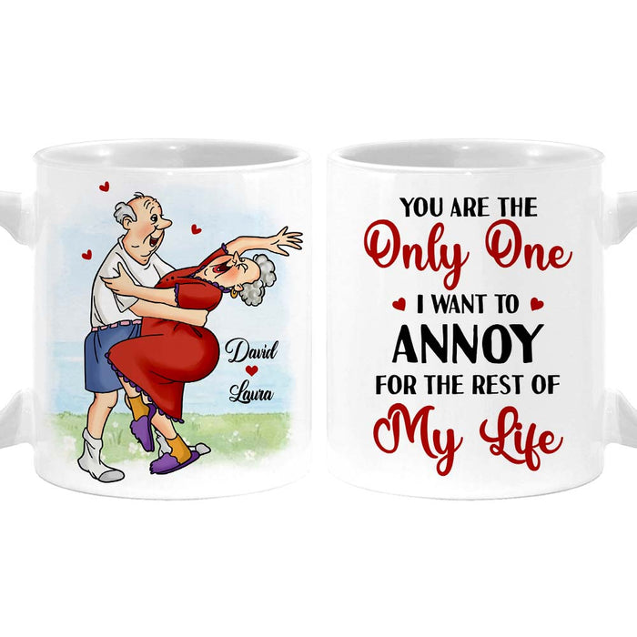 Personalized Gift For Couple You're The One I Want To Annoy Mug 26540 1