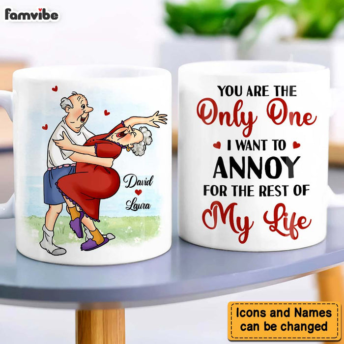Personalized Gift For Couple You're The One I Want To Annoy Mug 26540 1