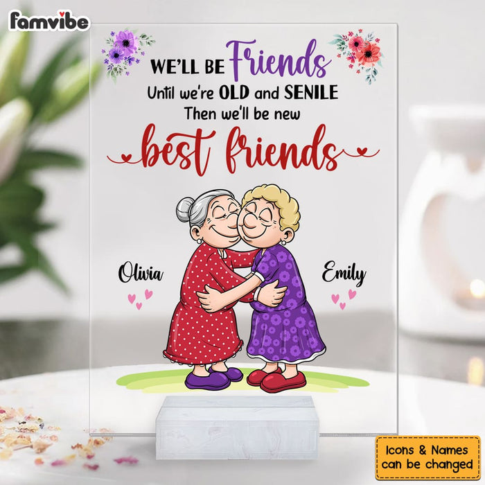 Personalized Gift For Friends We'll Be Friends Acrylic Plaque 26547 1