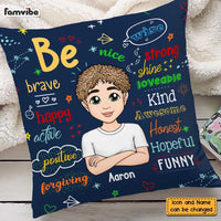 Personalized Gift For Grandson Be Positive Pillow 26548 thumb 1